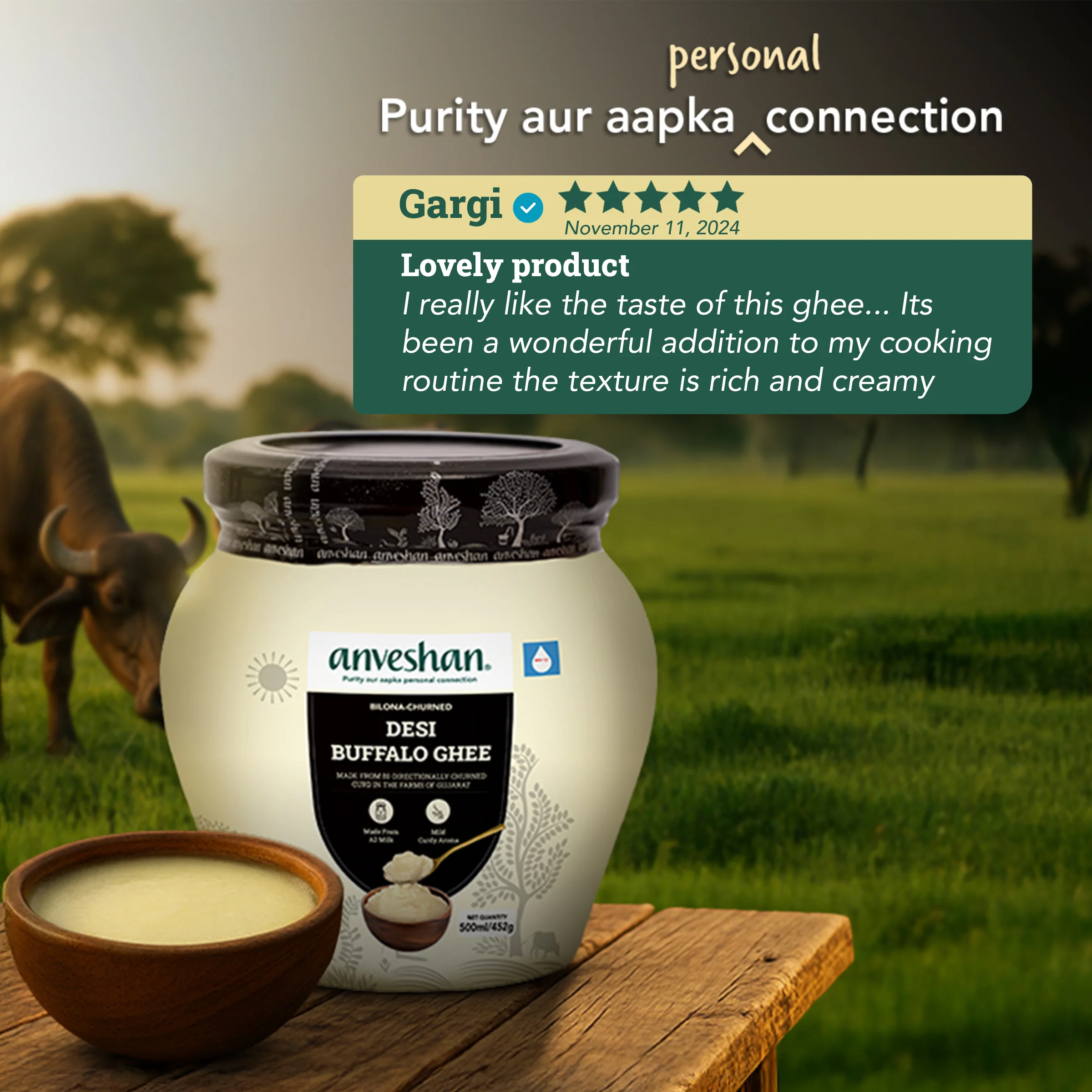 Bilona-Churned Desi Buffalo Ghee - Image 3