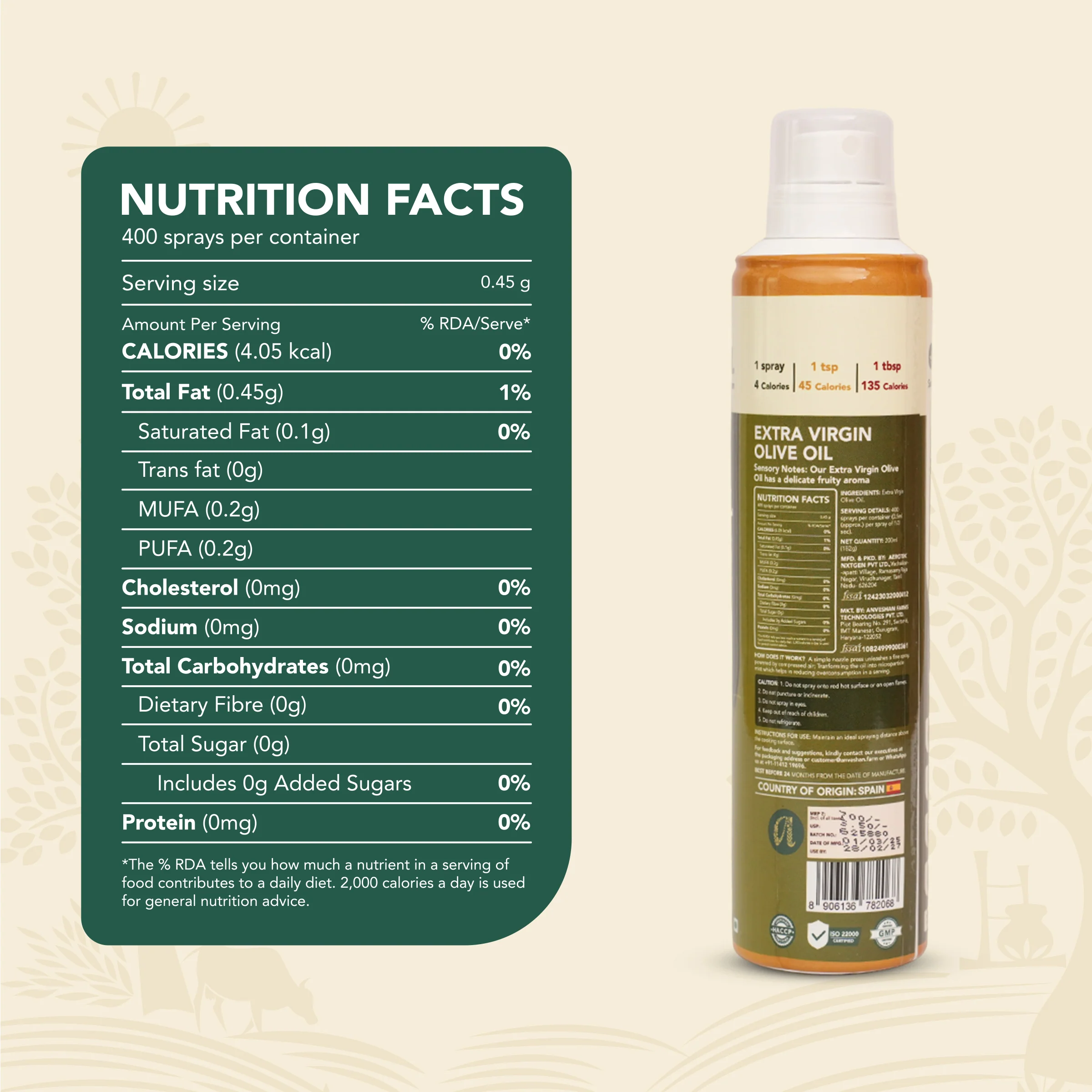 Extra Virgin Olive Oil - Spray Can - Image 10